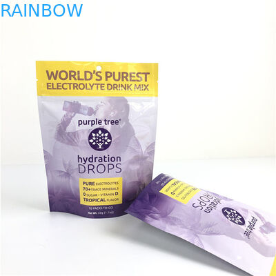 10 Farben Custom Matte Aluminiumfolie Stehen Sie auf Tasche Ziplock Doypack Tasche für Lebensmittel