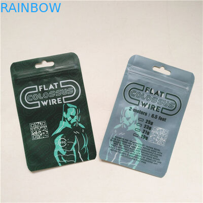 Werbung Wiederverwertbare Qualitätssicherung Drei Seiten versiegelte Mylar Verpackungstüte mit Reißverschluss