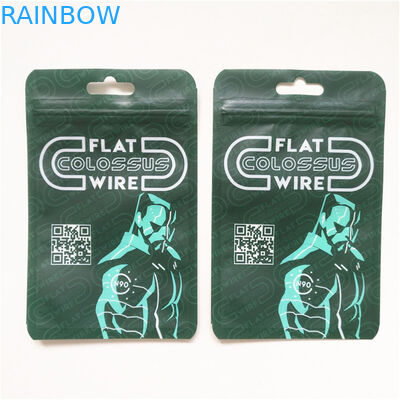 Werbung Wiederverwertbare Qualitätssicherung Drei Seiten versiegelte Mylar Verpackungstüte mit Reißverschluss