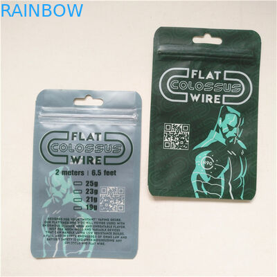 Werbung Wiederverwertbare Qualitätssicherung Drei Seiten versiegelte Mylar Verpackungstüte mit Reißverschluss