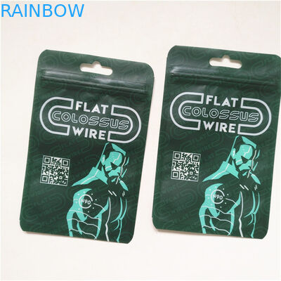 Werbung Wiederverwertbare Qualitätssicherung Drei Seiten versiegelte Mylar Verpackungstüte mit Reißverschluss