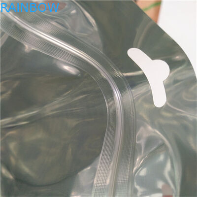 Lebensmittelverpackungsmaterial Aluminiumfolie Feuchtigkeitsdicht Stehbeutel für Snacktaschen Verpackung mit Reißverschluss