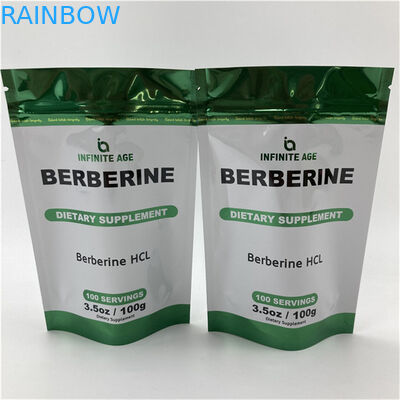 Großhandel Aufschlag auf Maßstab aufrecht stehende leere Tasche Qualitätssicherung Verpackung Mylar Aluminiumfolie Taschen mit Tränenknochen