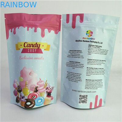 Umweltschonende Kunststoff Mylar Standing Aluminiumfolie Reißverschluss Tasche Geruchsschutz individuell gedruckt