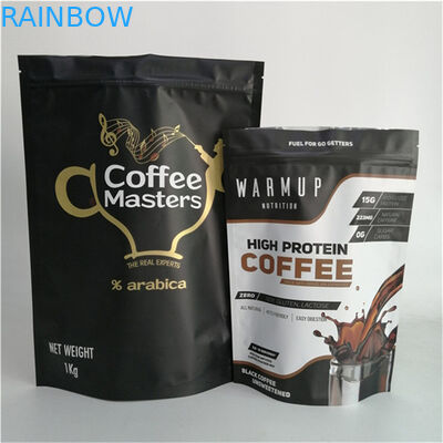 Bestseller Nahrungsmittel-Gehalt Geruchsschutz Matte Film VMPET 250g 500g Kaffee Stand Up Tasche 120mikron