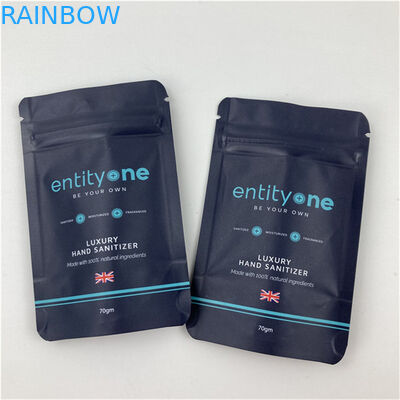 Custom Logo gedruckt Stand Up Tasche mit Reißverschluss Matte Finish Aluminiumfolie Mylar Doypack