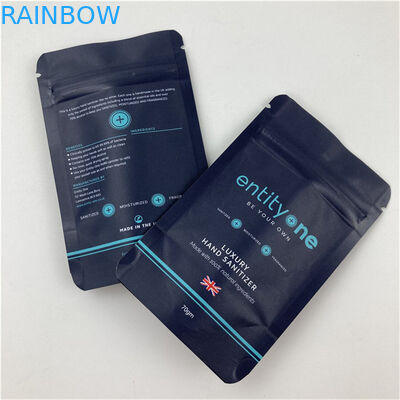 Custom Logo gedruckt Stand Up Tasche mit Reißverschluss Matte Finish Aluminiumfolie Mylar Doypack