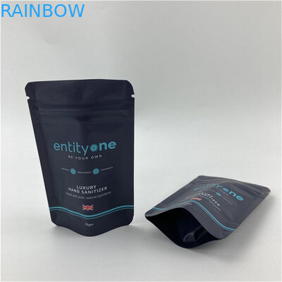 Custom Logo gedruckt Stand Up Tasche mit Reißverschluss Matte Finish Aluminiumfolie Mylar Doypack