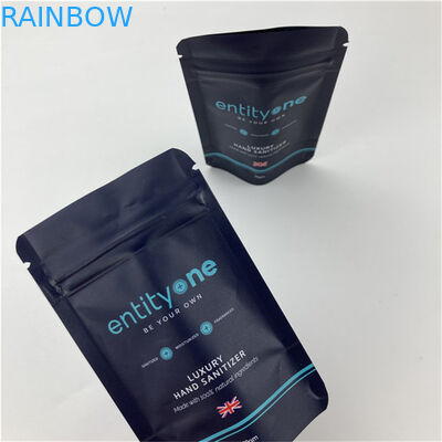 Custom Logo gedruckt Stand Up Tasche mit Reißverschluss Matte Finish Aluminiumfolie Mylar Doypack