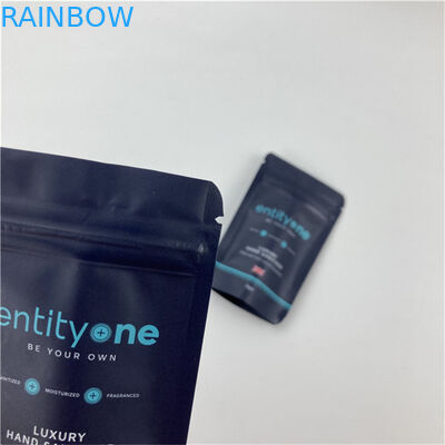 Custom Logo gedruckt Stand Up Tasche mit Reißverschluss Matte Finish Aluminiumfolie Mylar Doypack