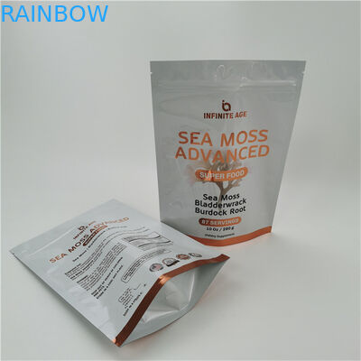 Akzeptiert bis zu 10 Farben erhältlich Einfache Tränenlinie Stehen Sie auf Tasche Tasche Wärmesiegel Reißverschluss Top