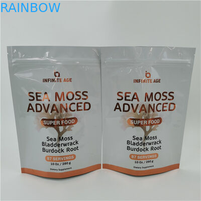 Akzeptiert bis zu 10 Farben erhältlich Einfache Tränenlinie Stehen Sie auf Tasche Tasche Wärmesiegel Reißverschluss Top