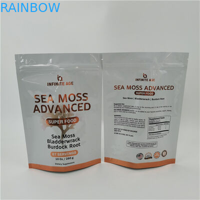 Akzeptiert bis zu 10 Farben erhältlich Einfache Tränenlinie Stehen Sie auf Tasche Tasche Wärmesiegel Reißverschluss Top