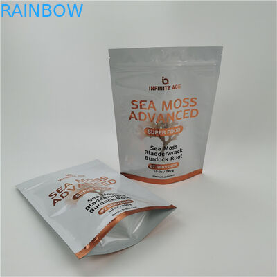 Akzeptiert bis zu 10 Farben erhältlich Einfache Tränenlinie Stehen Sie auf Tasche Tasche Wärmesiegel Reißverschluss Top