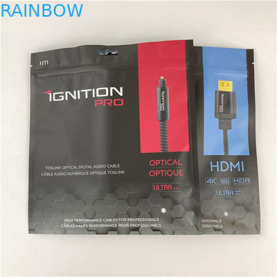 Drei Seiten versiegelte Mylar Packungstüte Flachbeutel mit Reißverschluss Akzeptiert bis zu 10 Farben verfügbar