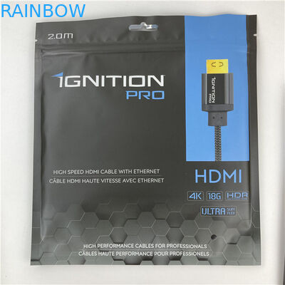 Drei Seiten versiegelte Mylar Packungstüte Flachbeutel mit Reißverschluss Akzeptiert bis zu 10 Farben verfügbar