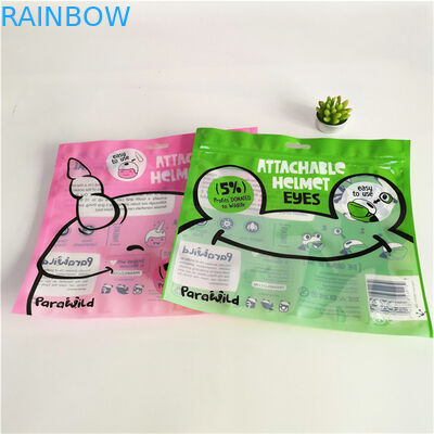 Umweltschonende, durchsickernde, dreiseitige, versiegelte Mylar-Verpackungstüte mit Reißverschluss