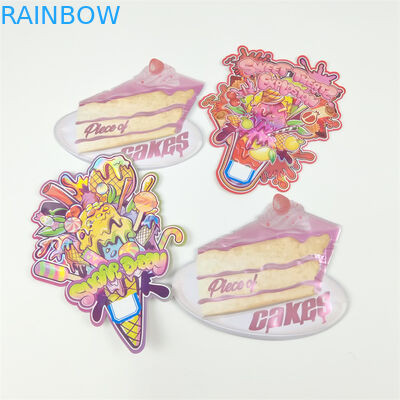 Die Schnitt 3,5g spezielle Form Taschen Kekse Süßigkeiten Snack Stand Up Zipper Tasche