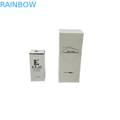 Custom White Cardboard 350g Verpackungskiste für Kosmetik mit Gravure Druck