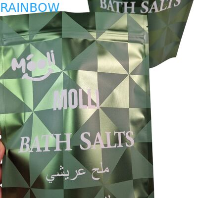 Stand-up-Plastikverpackung für den Körper Scrub Tasche Bad Salz Natürliche Einweichen Mylar Taschen mit Reißverschluss