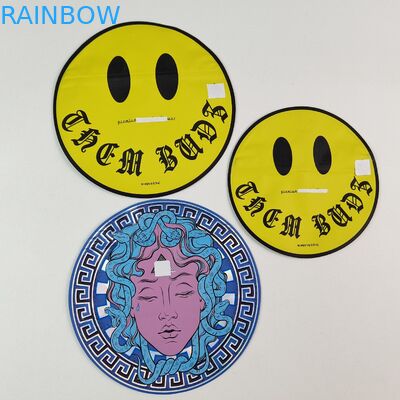 Unregelmäßige 3,5 g 7 g Mylar Taschen mit Reißverschluss Innen Druck Aluminiumfolie Geruchsfeste essbare Kunststoffbeutel