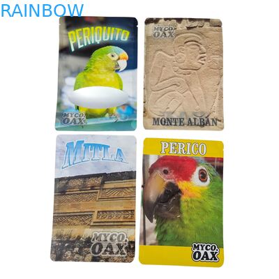 Individuell entworfene, selbstverschließende, feuchtigkeitsdichte, wärmeverschließende Reißverschluss, durchsichtige Vorderseite, Aluminiumfolie, Rückseite, Mylar-Plastiktüte für Zucker