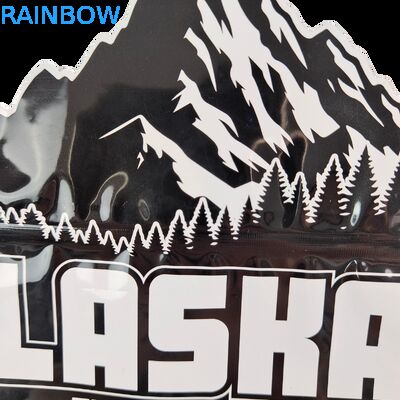 Essbares Cali 3,5g 7g Mylar Ziplock Soft Touch Geruchsdichter Unregelmäßig Geformter Keks Stanzverpackung Plastikbeutel