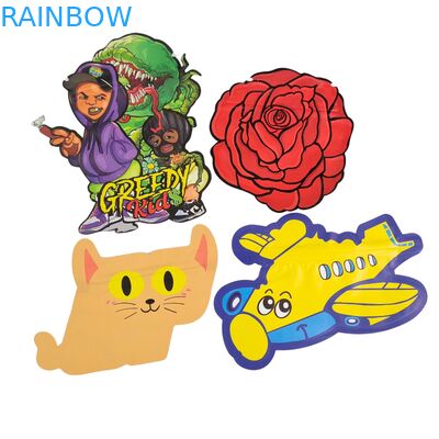 Unregelmäßige wiederverschließbare 3,5 g Kindersichere Mylar-Taschen Digitaldruck PET Ziplock-Verpackung für essbare Gummi-Cookies