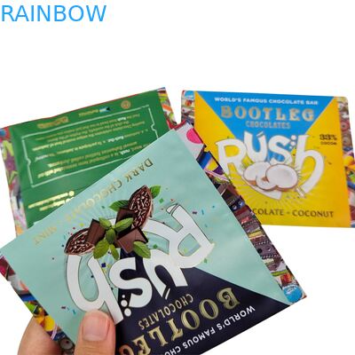 Speise-Aluminiumfolie-Tasche Rücksiegel Kleines Plastik Mylar Hafer Schokolade Energy Bar Cookie Snack Süßigkeiten Verpackungstüte