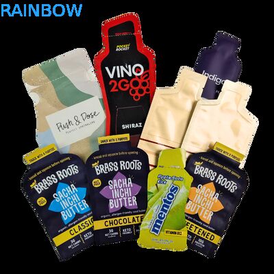 Individueller Digitaldruck Heißprägung Kunststoffverpackungsbeutel 5ml 10ml 30ml Kleine Musterbeutel Kundenspezifischer Beutel