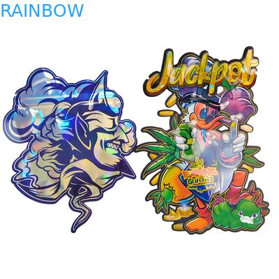 Lebensmittel-Doypack Die Cut Cali 3,5 g 7 g 14 g 28 g Zucker-Cookie Mylar-Taschen Glanz-/Matte Geruchsfeste Ziplock-Taschen