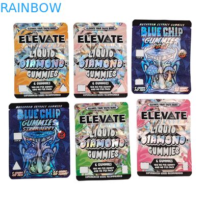 3.5g Mylar Taschen Pilzextrakt Kaugummi Verpackung Doypack Wtih Reißverschluss Geruchssicherung Stehen Tasche