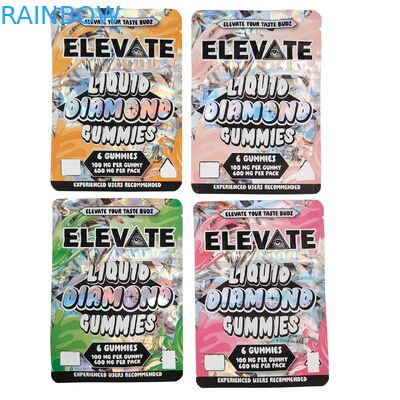 3.5g Mylar Taschen Pilzextrakt Kaugummi Verpackung Doypack Wtih Reißverschluss Geruchssicherung Stehen Tasche