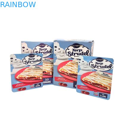 Individuelle 3,5g 7g 14g Geruchsdichte Mylar-Beutel mit Boxen