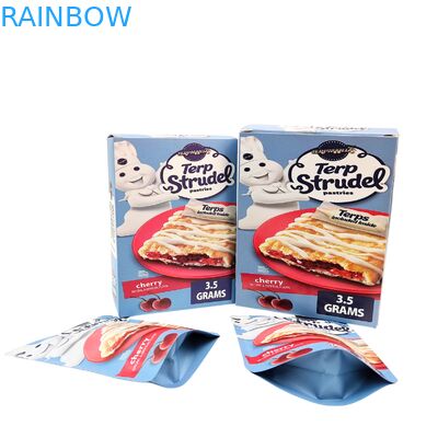 Individuelle 3,5g 7g 14g Geruchsdichte Mylar-Beutel mit Boxen