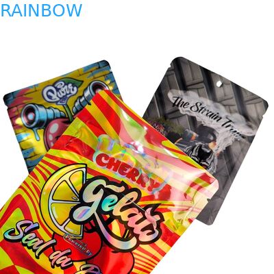 Pilz-Schokoladenstange Verpackung Kaugummi 8th Cali Food Doypack Mylar Taschen 3,5 Cali Packs Essbare Verpackungstüten 3 Seiten Siegel