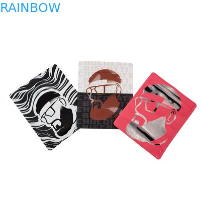 Wiederverwendbares Wärmesiegel 3,5 g 1 oz Mylar Reißverschlussbeutel Stand-up Aluminiumfolie Geruchssicherung Cali Lebensmittellager Mylar Taschen Custom gedruckt