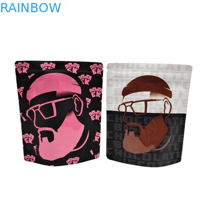 Wiederverwendbares Wärmesiegel 3,5 g 1 oz Mylar Reißverschlussbeutel Stand-up Aluminiumfolie Geruchssicherung Cali Lebensmittellager Mylar Taschen Custom gedruckt