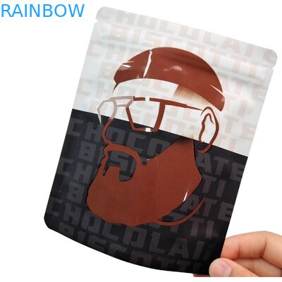 Wiederverwendbares Wärmesiegel 3,5 g 1 oz Mylar Reißverschlussbeutel Stand-up Aluminiumfolie Geruchssicherung Cali Lebensmittellager Mylar Taschen Custom gedruckt