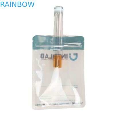 Anpassbarer weißer Reißverschlussbeutel für Zahnbehandlung Klarer Ausrichtungsmittel Verpackung Einseitig Klar mit Hitzeversiegelung und Logo-Ausrichtung