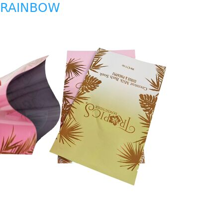 Custom Plastic Bath Salt Bags 3 Side Seal Flat Pouch 1000 pcs MOQ