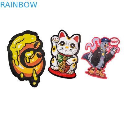 3-Seiten-Siegel, kindersichere holografische Mylar-Beutel, Aluminiumfolien-Snackverpackungsbeutel