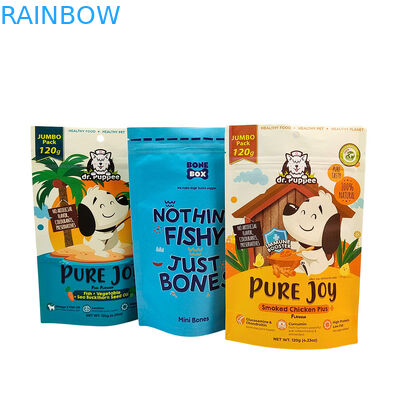 Umweltfreundliche, wiederverwendbare Stehtasche mit 50-200 Mikrometer Dicke für Tierfutterverpackungen