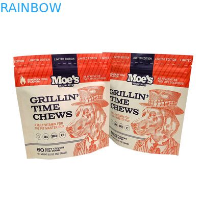 Umweltfreundliche, wiederverwendbare Stehtasche mit 50-200 Mikrometer Dicke für Tierfutterverpackungen