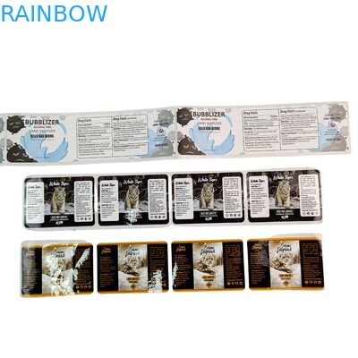 Selbstklebendes Vinyl PVC Papier Aufkleber Wasserdicht UV Hologramm Gedruckt Personalisierte Logo Verpackung Etiketten für Scrapbook Papier