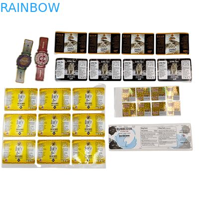 Selbstklebendes Vinyl PVC Papier Aufkleber Wasserdicht UV Hologramm Gedruckt Personalisierte Logo Verpackung Etiketten für Scrapbook Papier