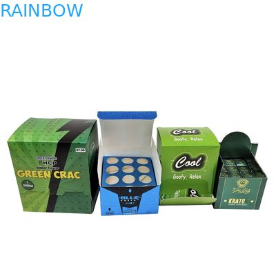 Kraftpapier Kraft-Karton für Snacks für Kekse Energy Bar Kosmetikkarton-Anzeigekonter Verpackung Schwamm