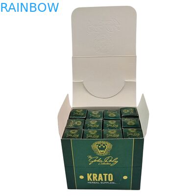 Kraftpapier Kraft-Karton für Snacks für Kekse Energy Bar Kosmetikkarton-Anzeigekonter Verpackung Schwamm