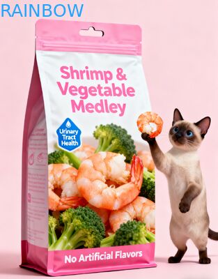 Custom Printed Moisture Proof High Barrier Resealable Pet Food Pouch Stand-up Zipper Bag