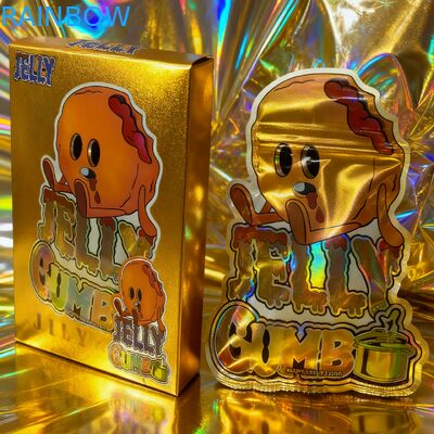 Individuell bedruckte 3,5g wiederverschließbare Mylar-Beutel für Snackverpackungen Standbodenbeutel